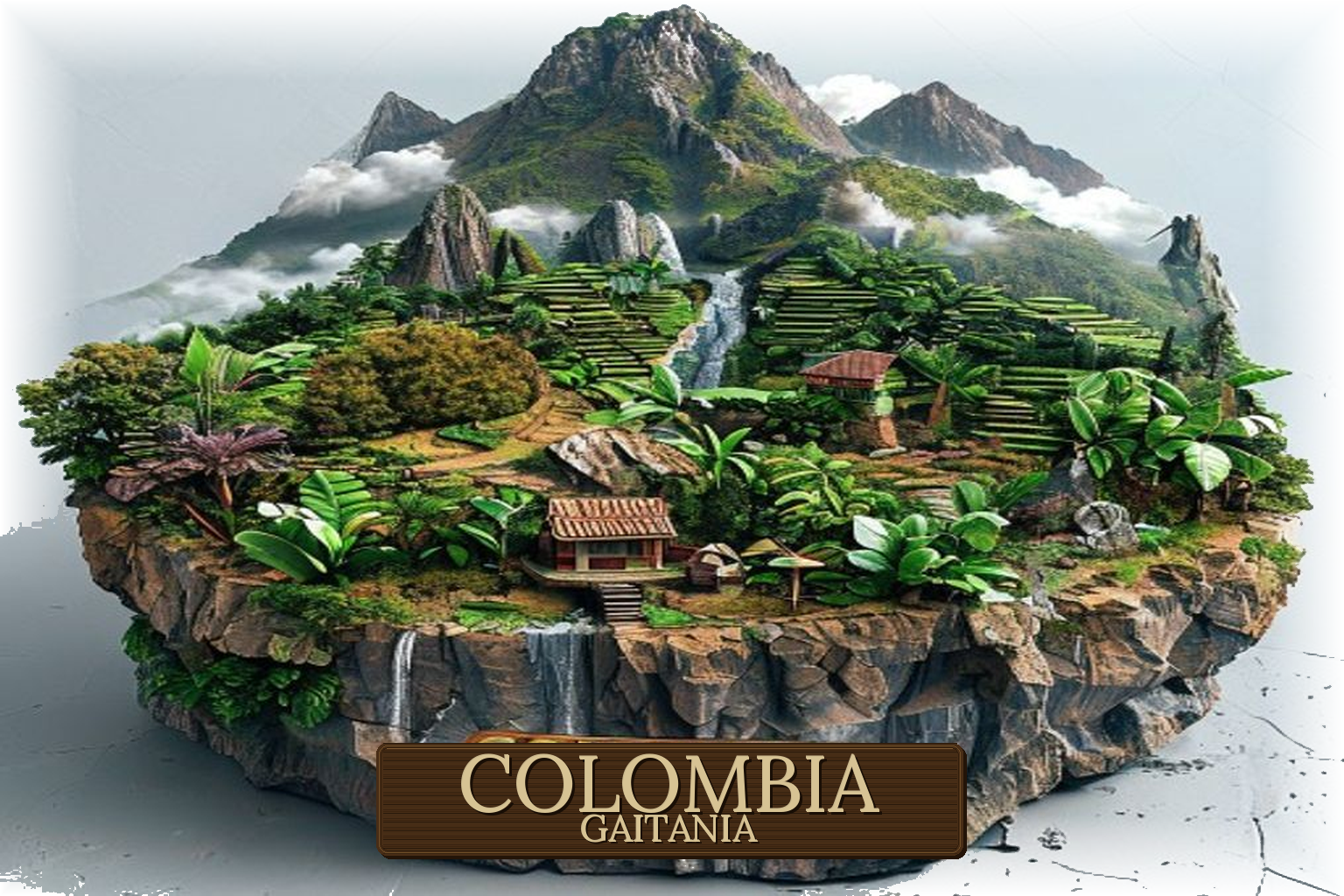 Map of Gaitania, Tolima, Colombia